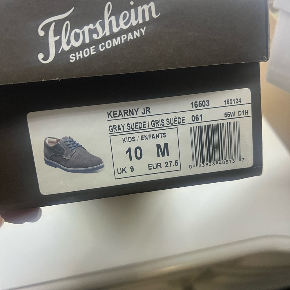 Florsheim Gray Suede Oxfords for toddler boys